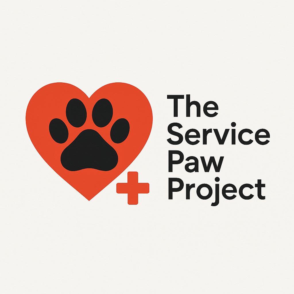 The Service Paw Project — a heart with a paw print. Return to homepage.